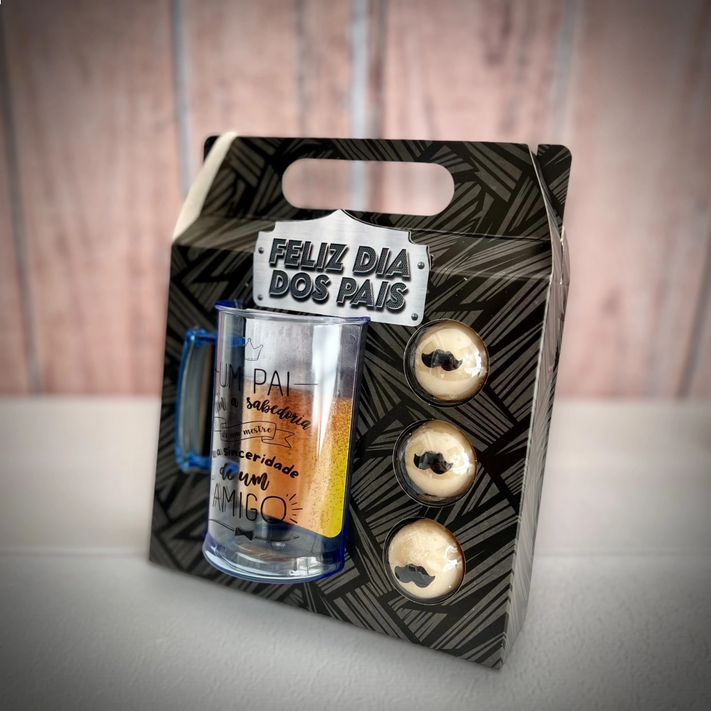 05 Caixas com Caneca + 3 Brigadeiros - Coleção Black