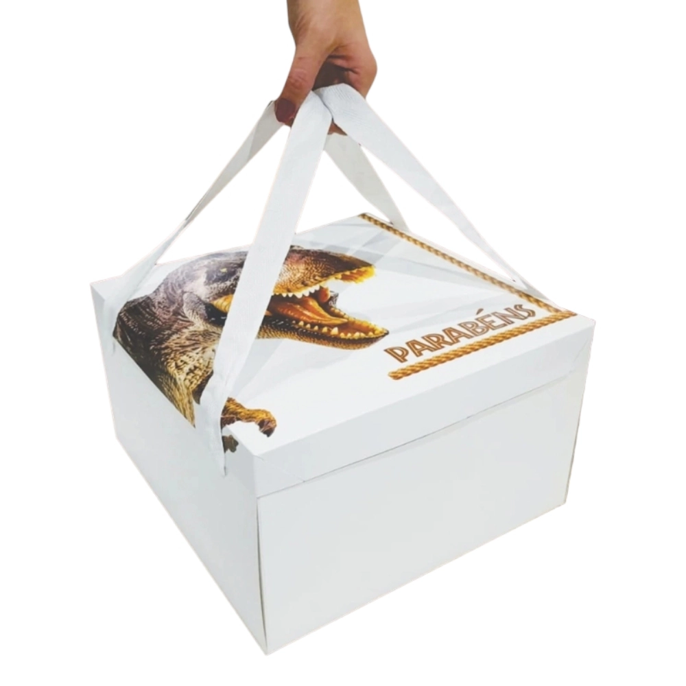 1 Caixa para Festa na Caixa ou Bolo - 27x27x16 - DINOSSAURO