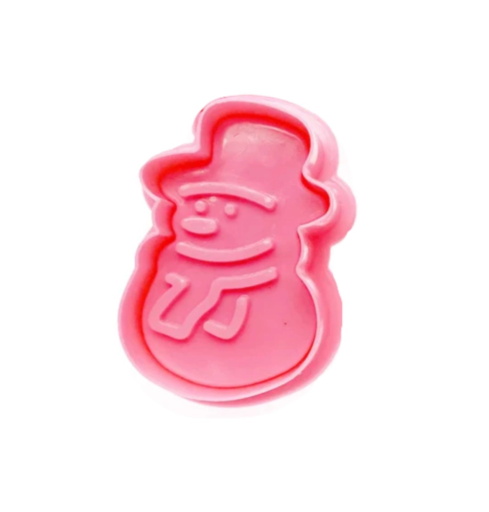 1 Cortador e Marcador com Mola - Boneco de Neve