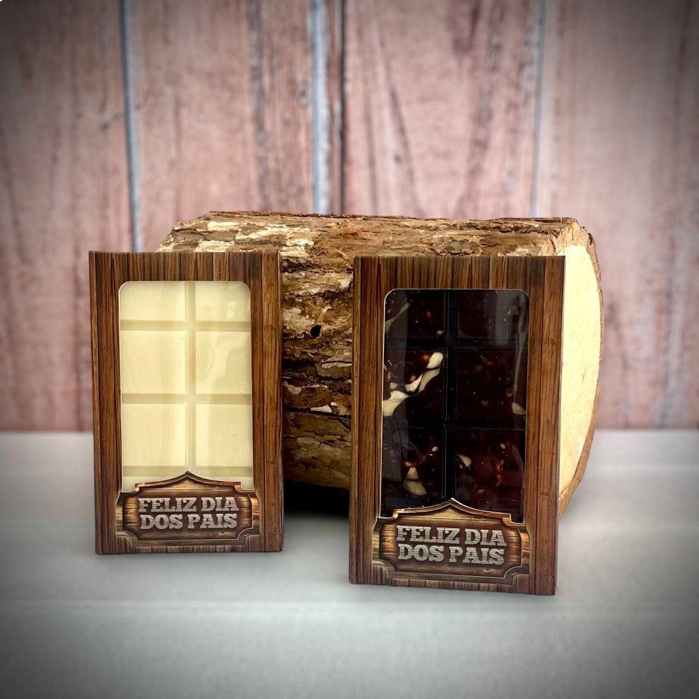 10 Caixas Barra Golden Bar 140g - Coleção Wood