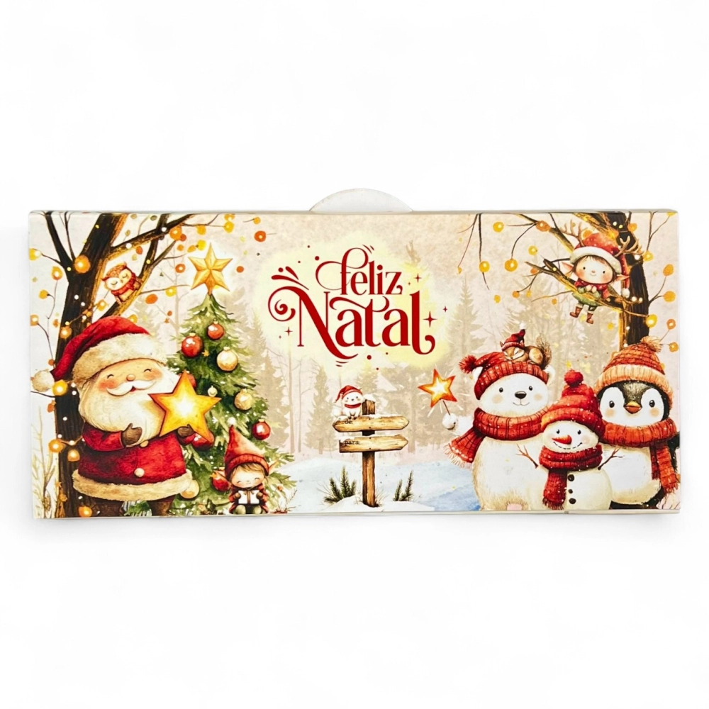 10 Caixas Desejos com 10 chocolates - Coleção Vila do Noel-Natal 2025