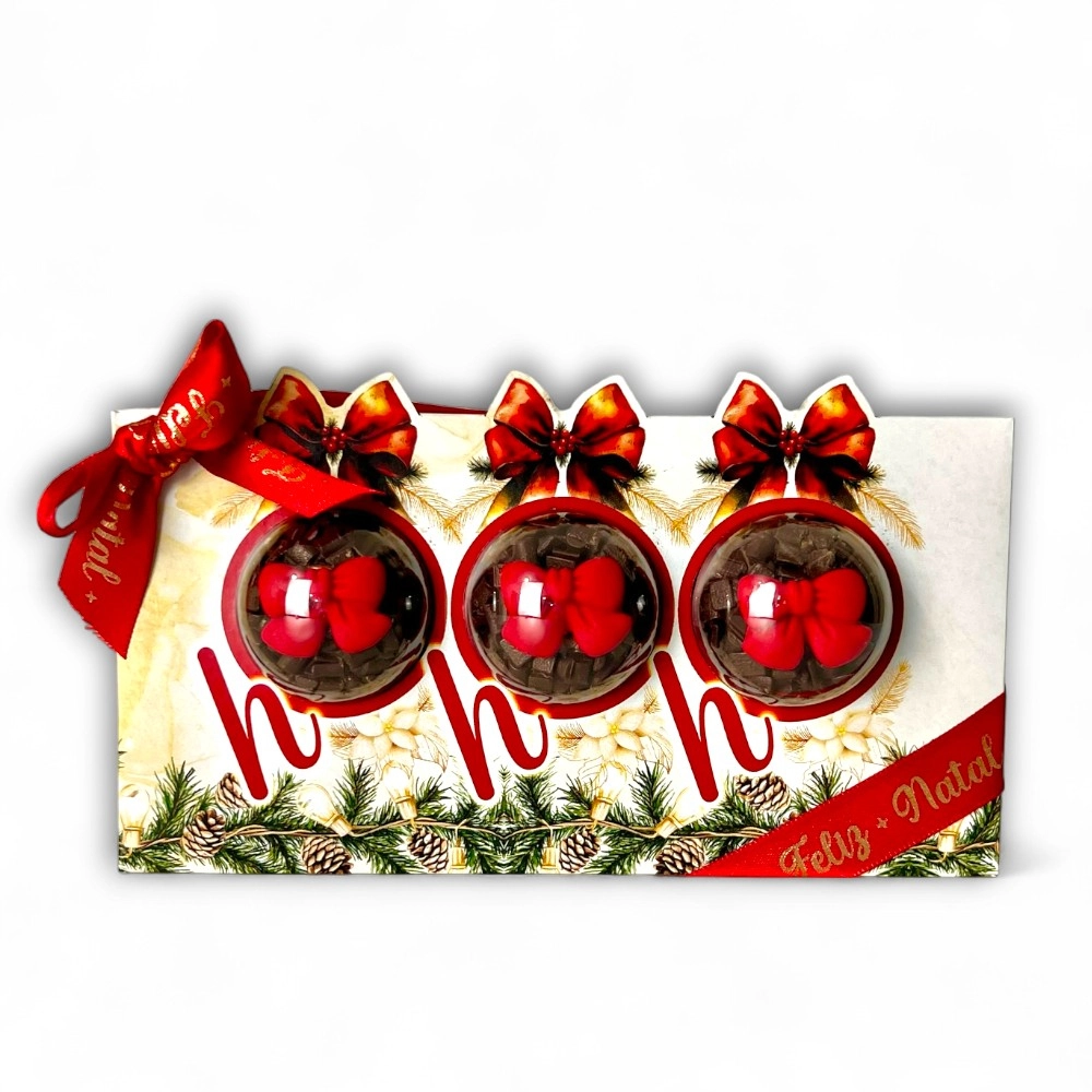10 Caixas HoHoHo para 3 brigadeiros - Coleção Natal em Poesia - Natal 2025