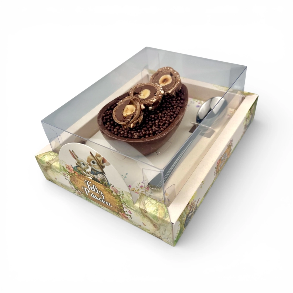 10 Caixas Luxo para 1 Ovo de 150g - Coleção Páscoa da Colheita