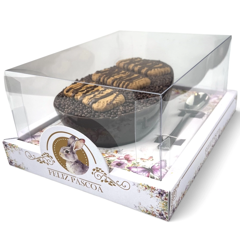 10 Caixas LUXO para 1 Ovo de 250, 350 ou 500g - Coleção Páscoa da Transformação