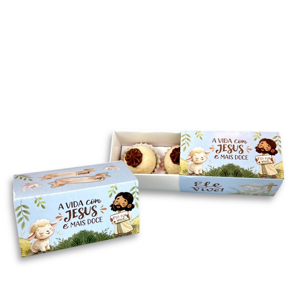 10 Caixas p/ 2 brigadeiros - Cristão - Foi por você