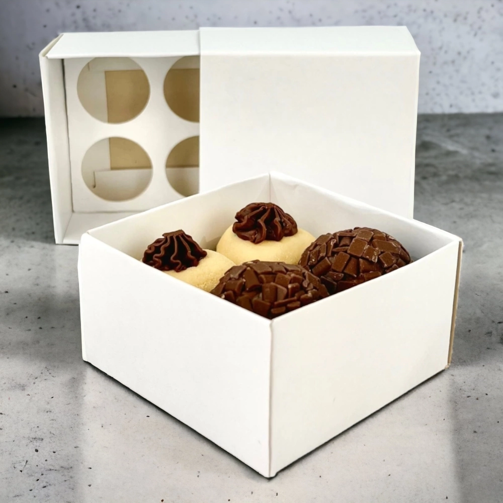 10 Caixas p/ 4 brigadeiros