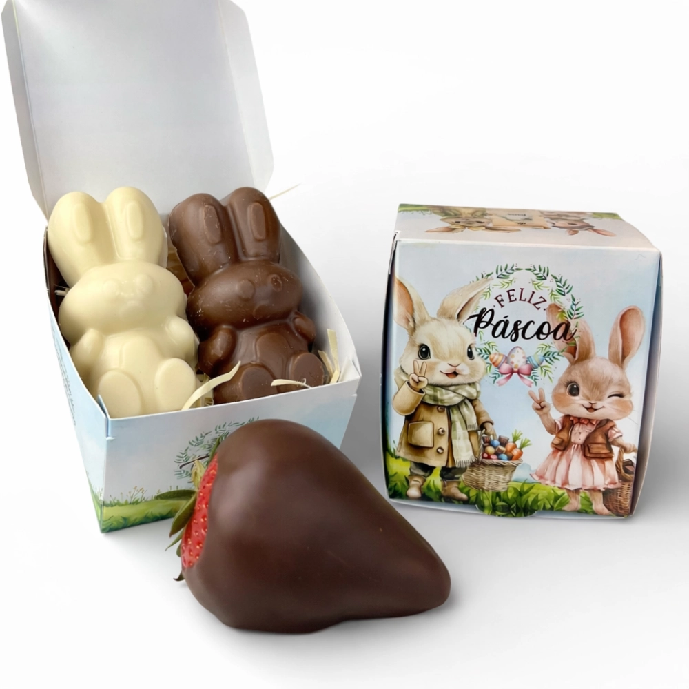 10 Caixas p/ doces Individuais - Páscoa da Positividade