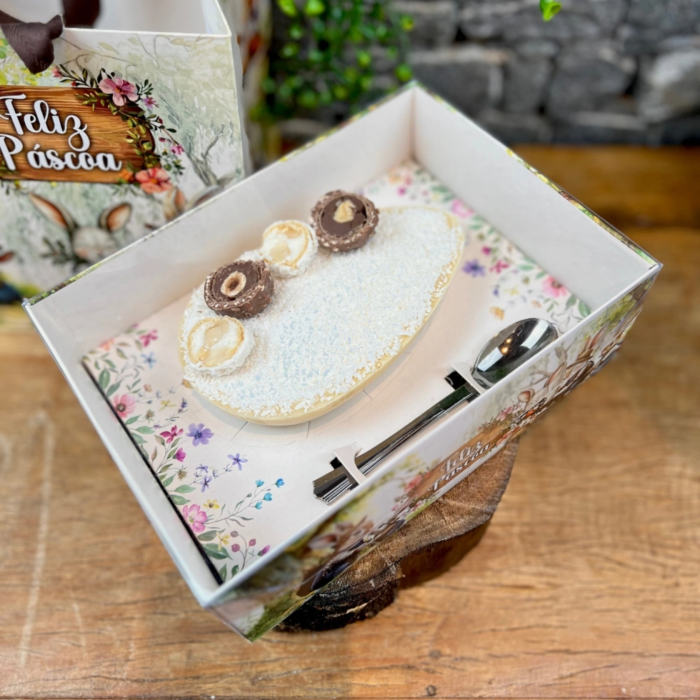 10 Caixas para 1 Ovo de 250, 350 ou 500g - Coleção Páscoa da Colheita