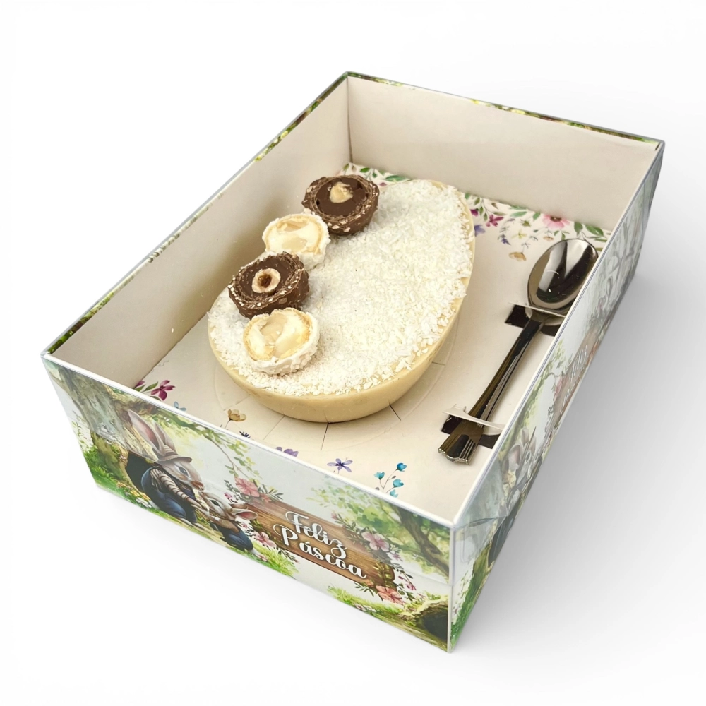 10 Caixas para 1 Ovo de 250, 350 ou 500g - Coleção Páscoa da Colheita