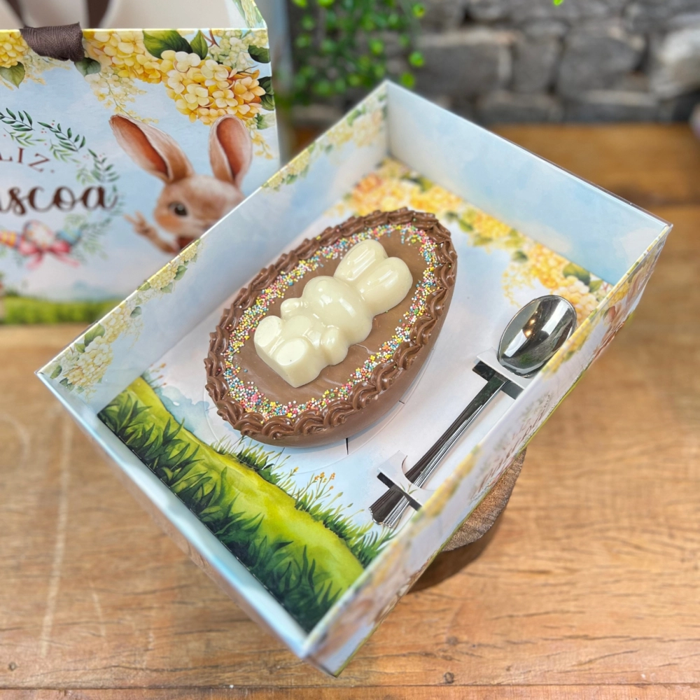 10 Caixas para 1 Ovo de 250, 350 ou 500g - Coleção Páscoa da Positividade