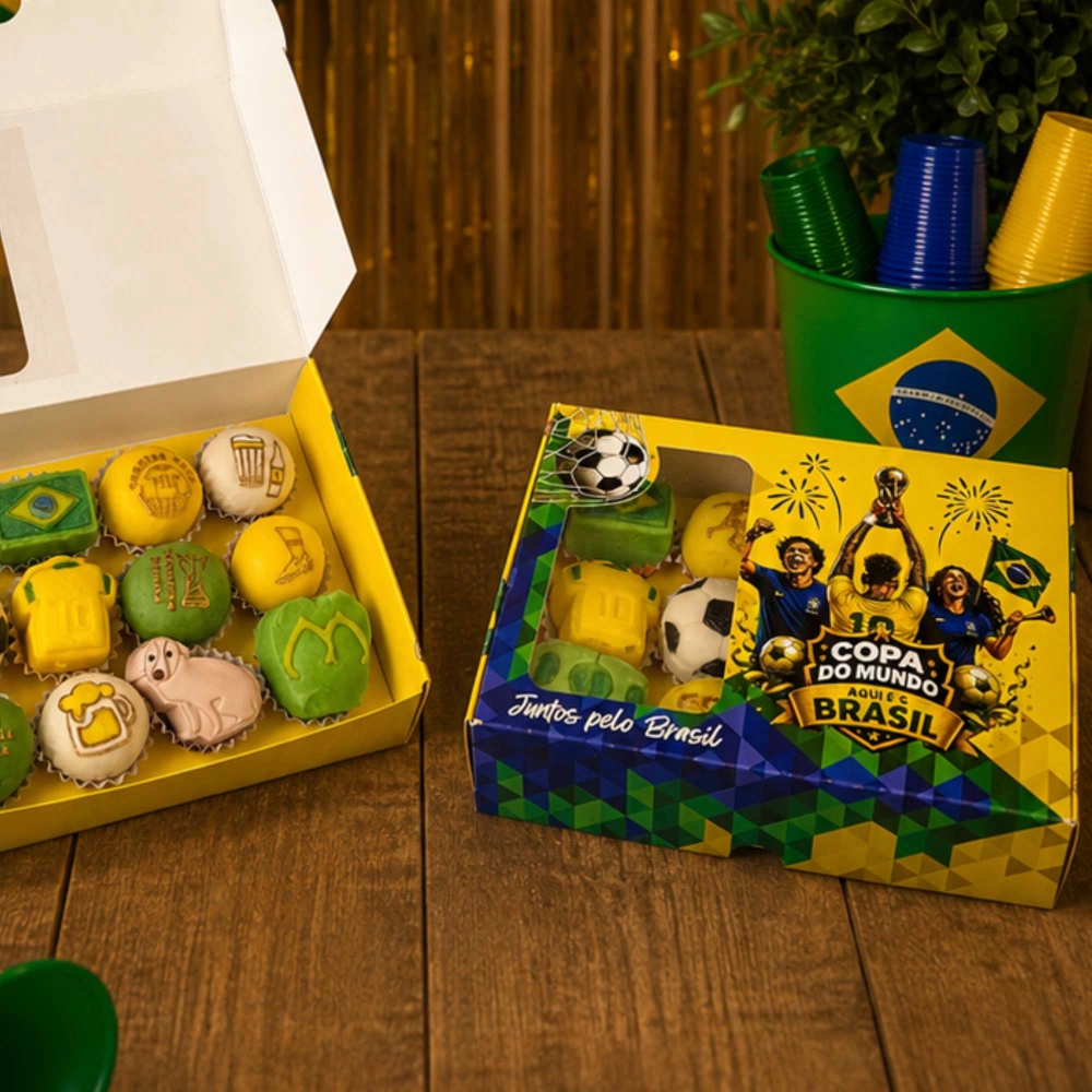 10 Caixas para 12 doces - COPA do MUNDO