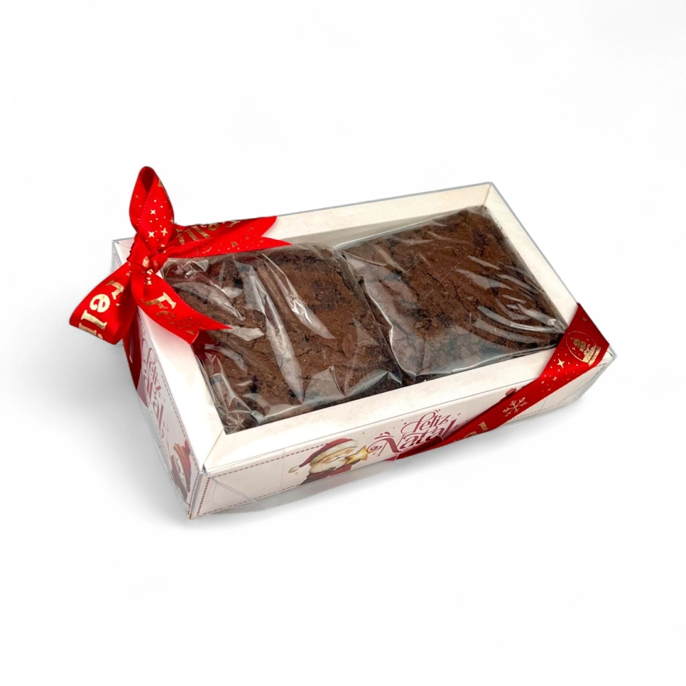 10 Caixas para 2 Brownies - Coleção Vila do Noel-Natal 2025