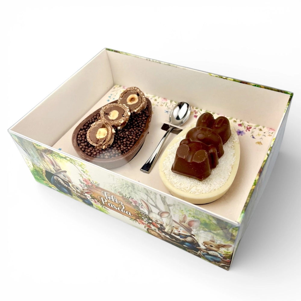 10 Caixas para 2 Ovos de 150 ou 250g - Coleção Páscoa da Colheita