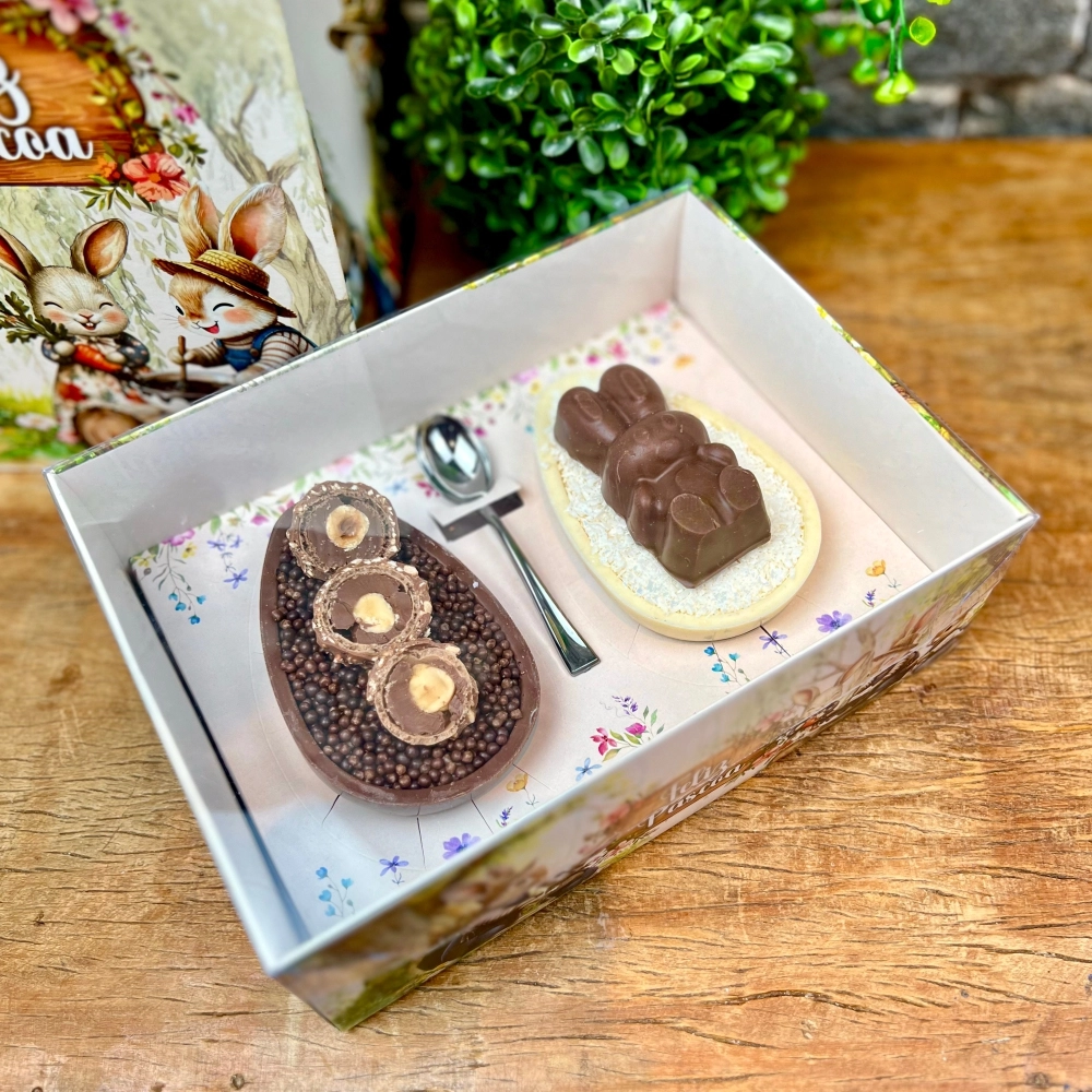 10 Caixas para 2 Ovos de 150 ou 250g - Coleção Páscoa da Colheita