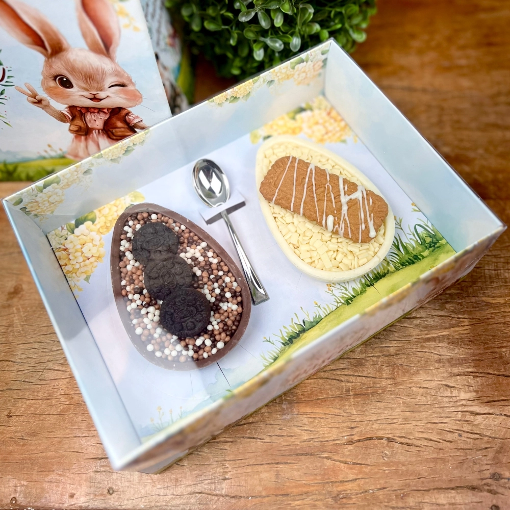 10 Caixas para 2 Ovos de 150 ou 250g - Coleção Páscoa da Positividade