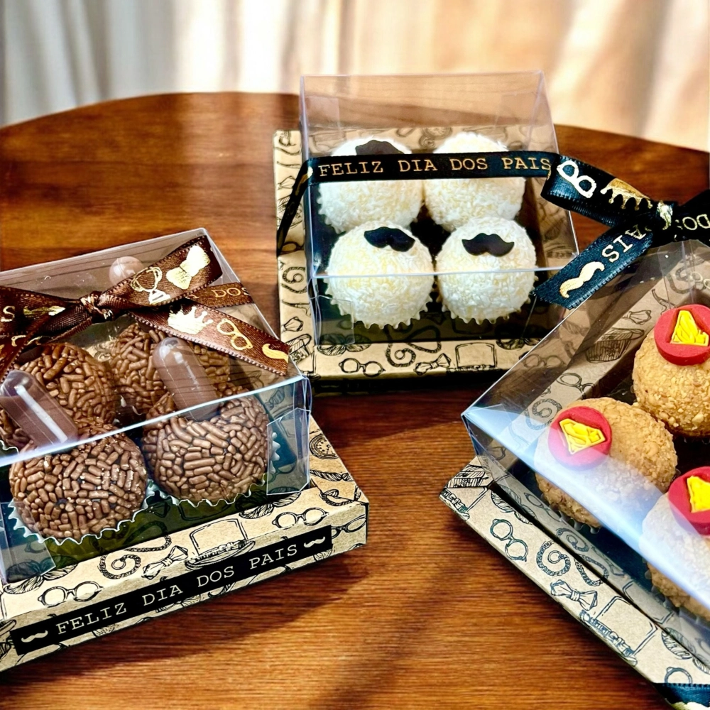 10 Caixas para 4 brigadeiros - Dia dos Pais 2025