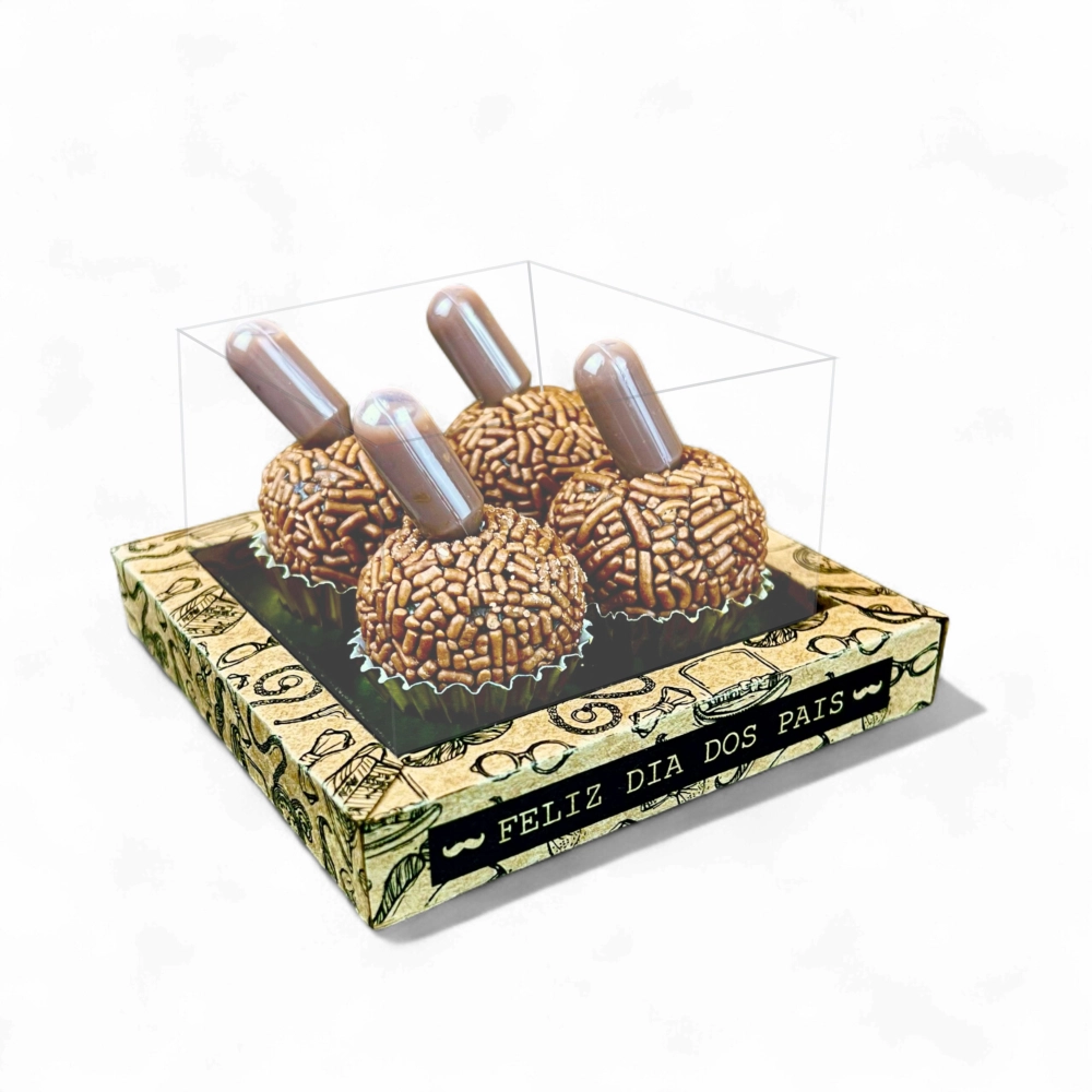 10 Caixas para 4 brigadeiros - Dia dos Pais 2025