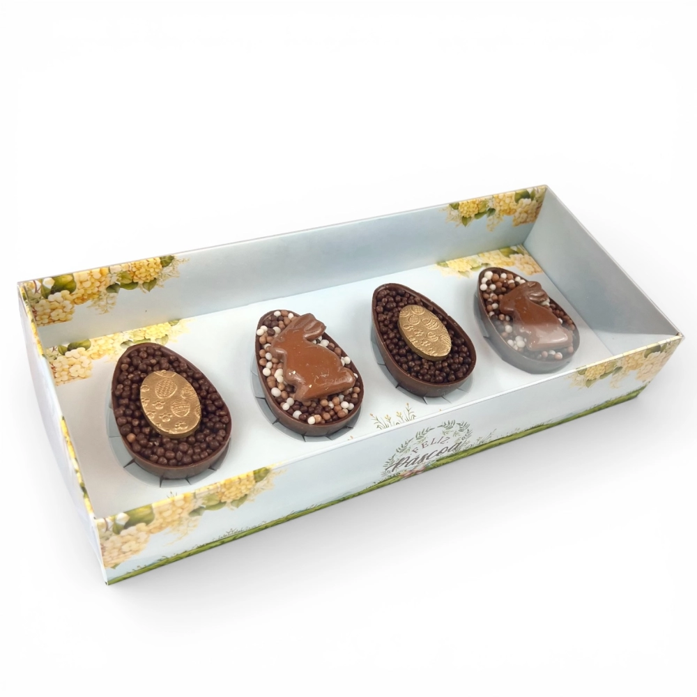 10 Caixas para 4 Ovos de 50g - Coleção Páscoa da Positividade