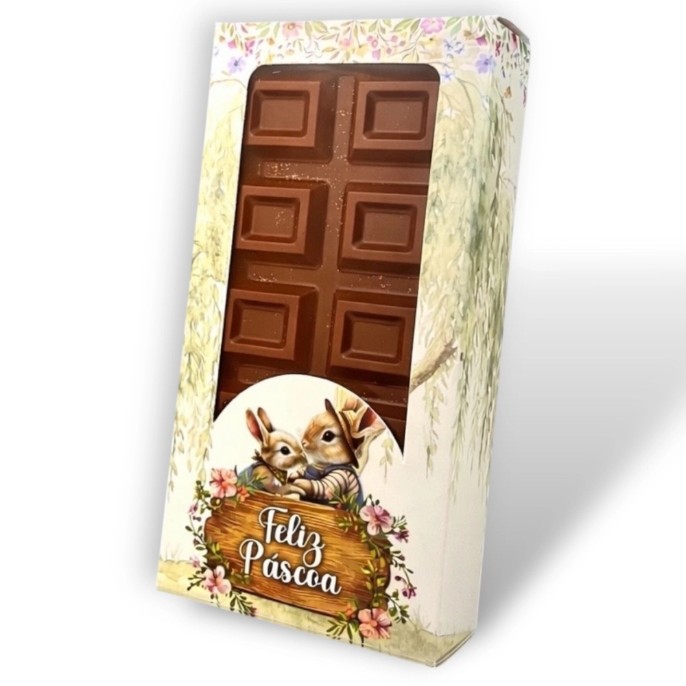 10 Caixas para Barra de Chocolate de 300g - Coleção Páscoa da Colheita