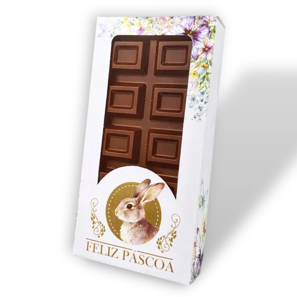 10 Caixas para Barra de Chocolate de 300g - Coleção Páscoa da Transformação