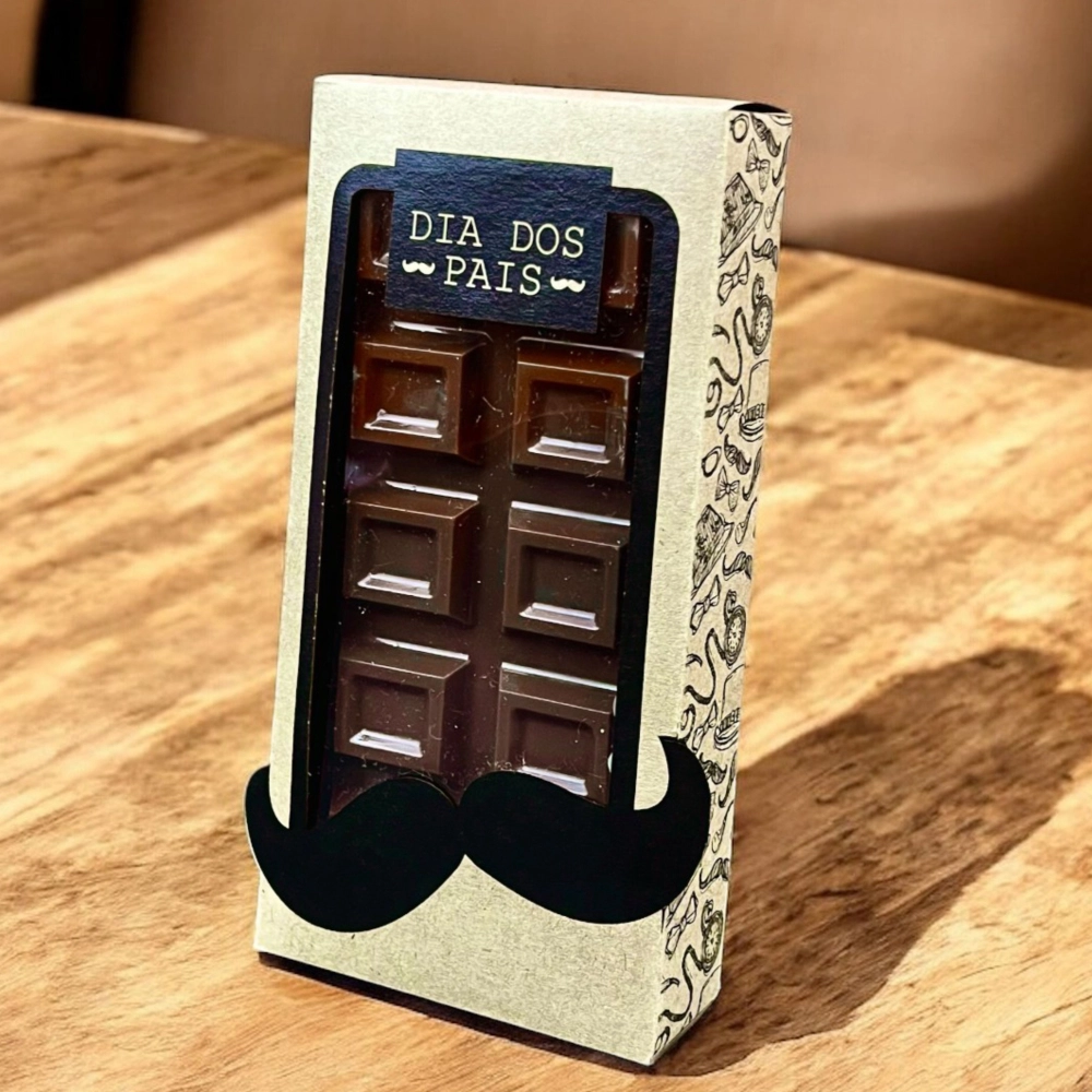 10 Caixas para Barra de Chocolate - Dia dos Pais 2025