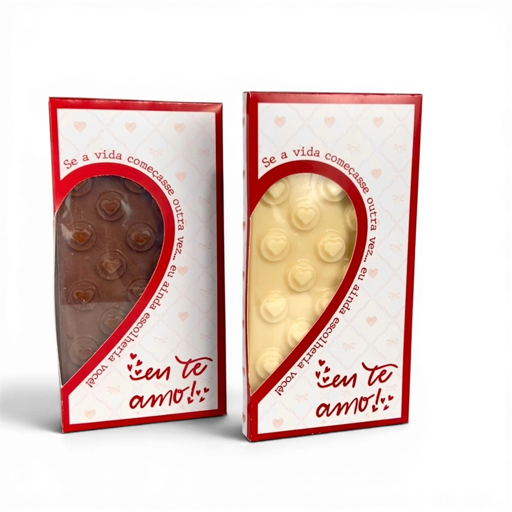10 caixas para barra de chocolate - Minha metade - Namorados 2026