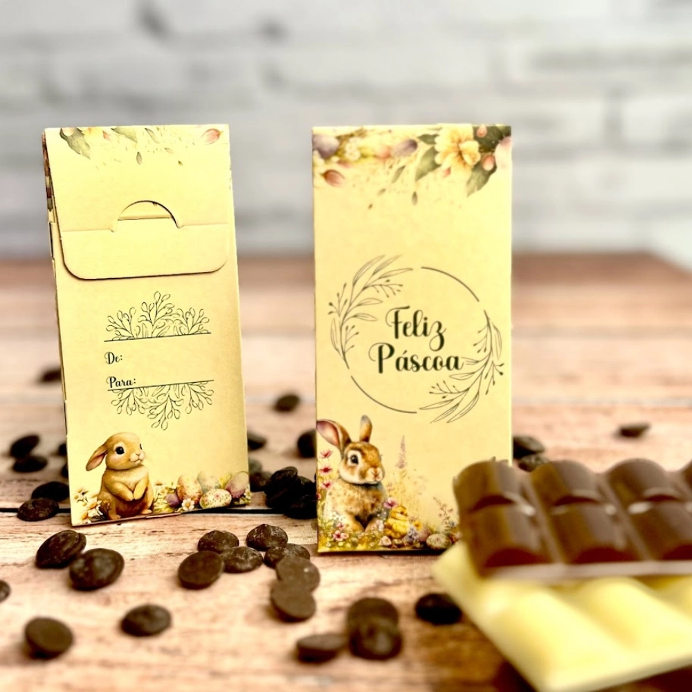 10 Caixas para Barra de chocolate tipo Suflair - Coleção Renascer