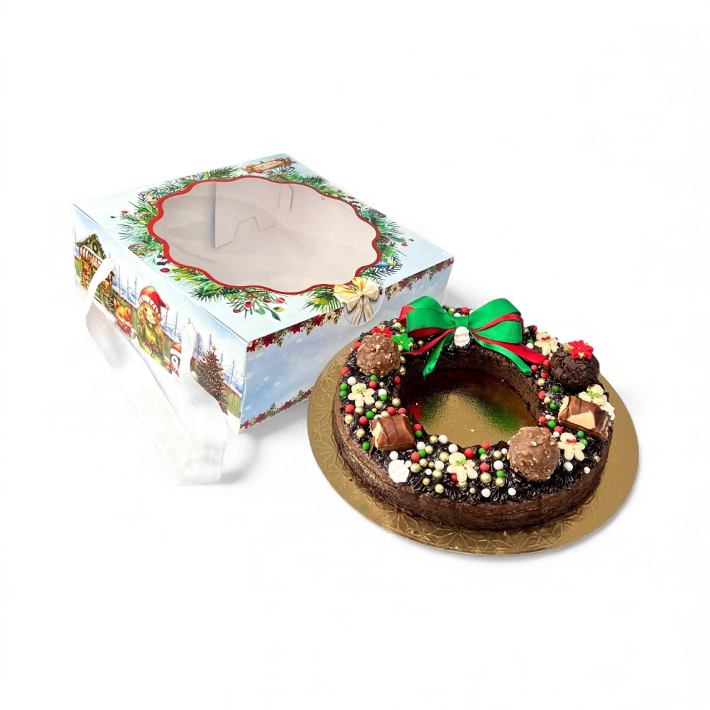 10 Caixas para Guirlanda de Brownie ou Torta - Coleção A Magia do Natal - Natal 2025