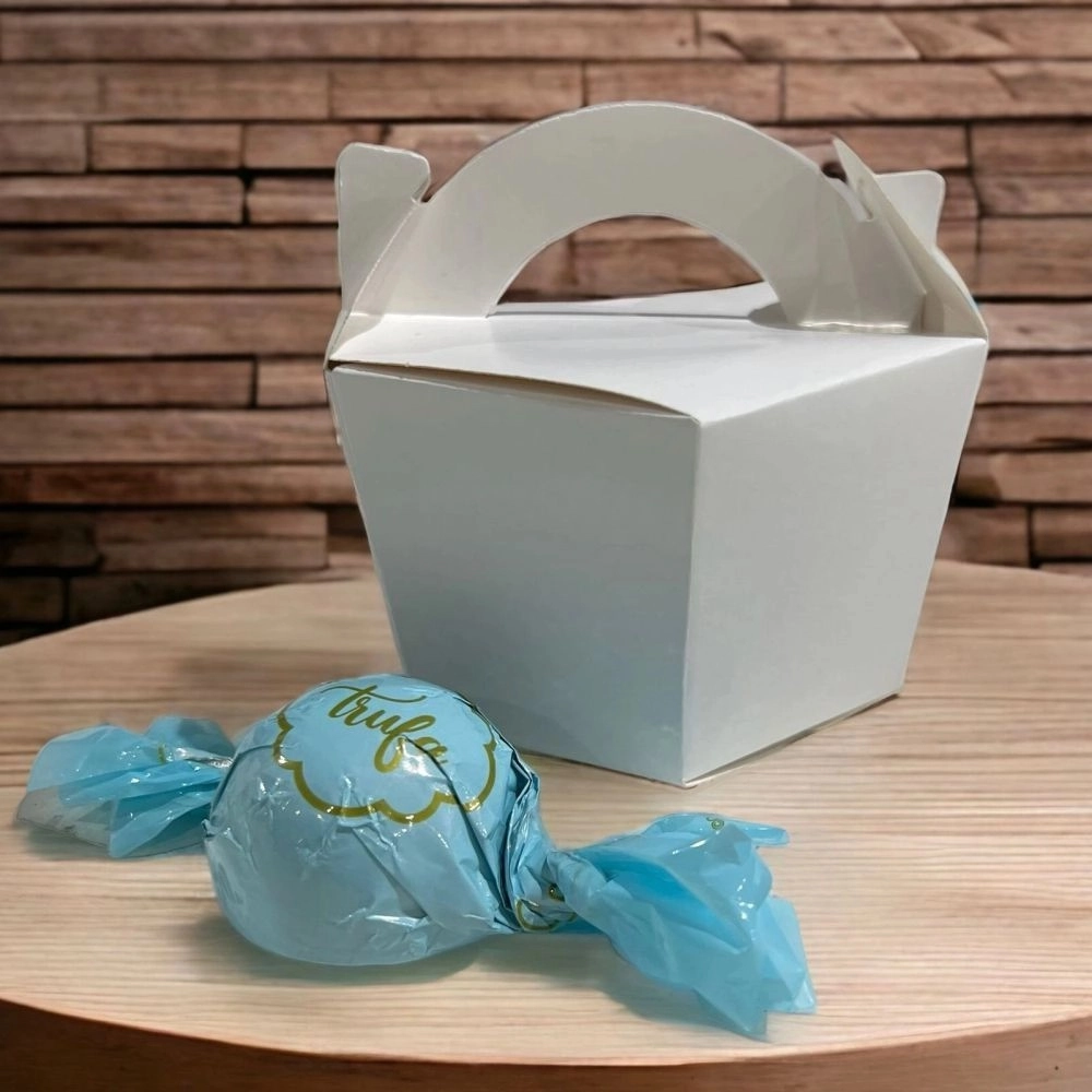 10 Caixas para Trufas sem impressão - Branco