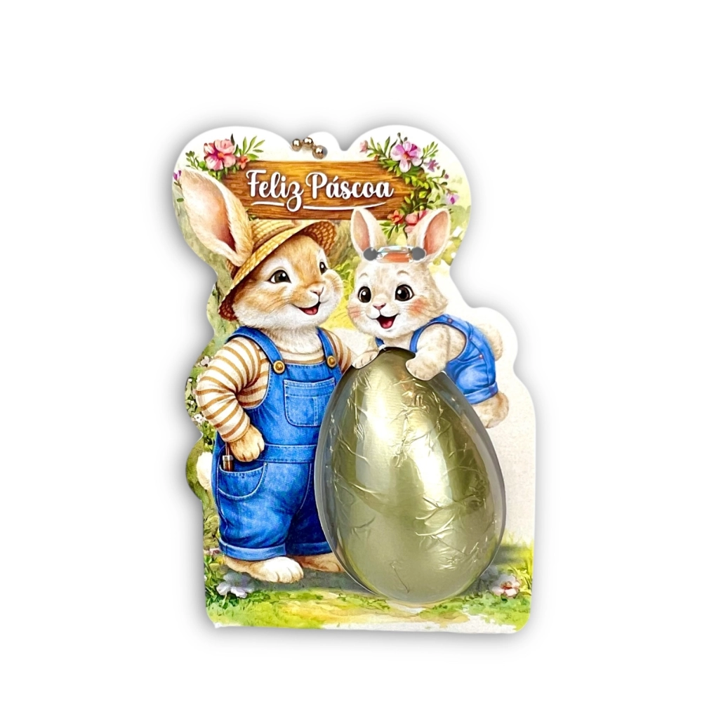 10 Cartelas para Meio Ovinho de 30g - Coleção Páscoa da Colheita