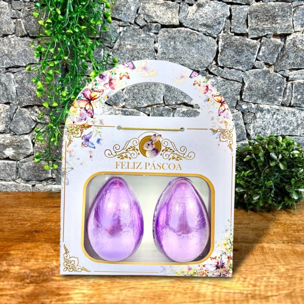10 Embalagens Blister para 2 Ovos de 50g - Coleção Páscoa da Transformação