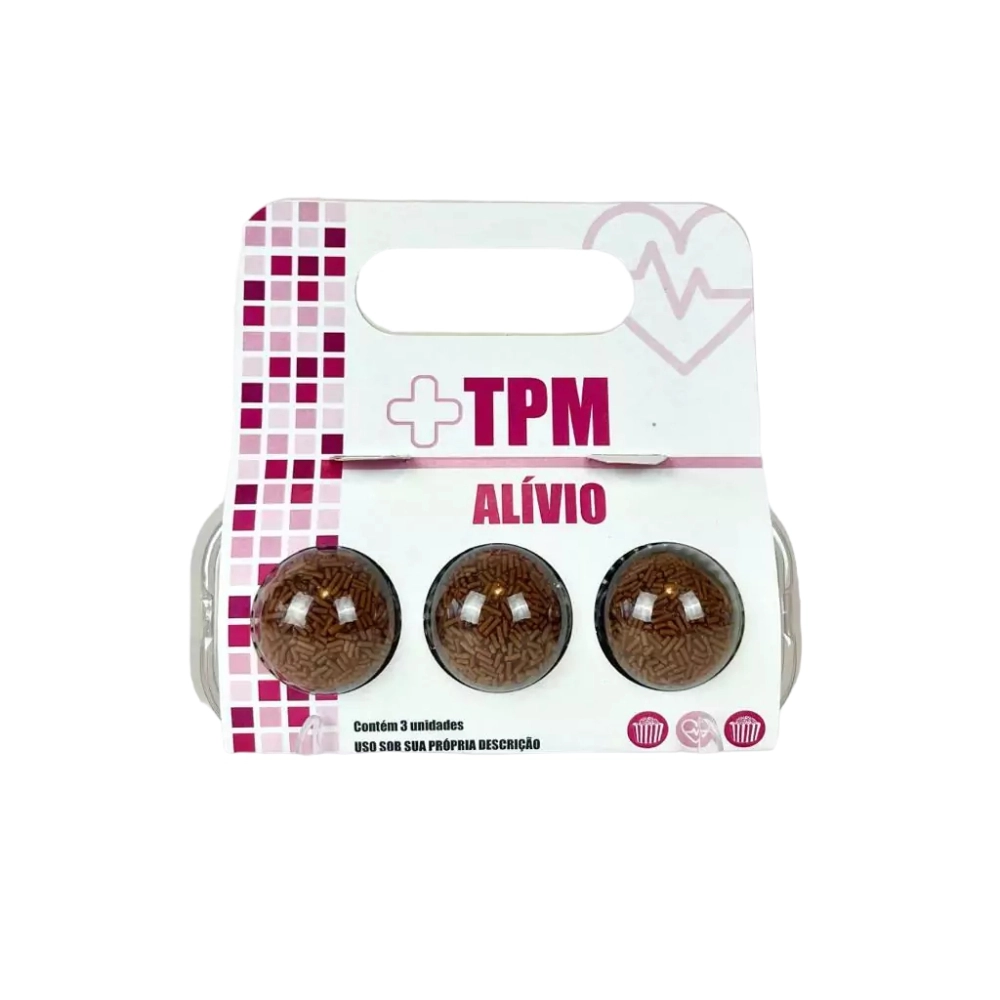 10 Embalagens BRIGPACK para 3 brigadeiros - TPM Alívio