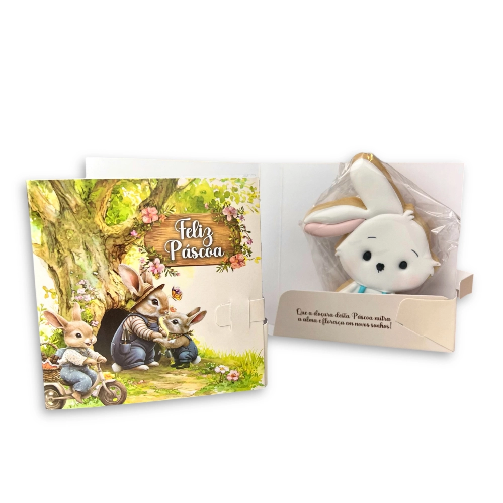 10 Embalagens Cartão p/ Biscoito - Coleção Páscoa da Colheita