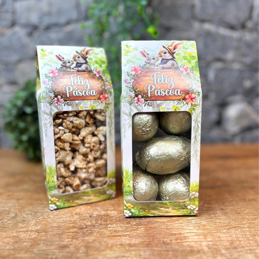10 Embalagens Multi-Doces com Visor - Coleção Páscoa da Colheita