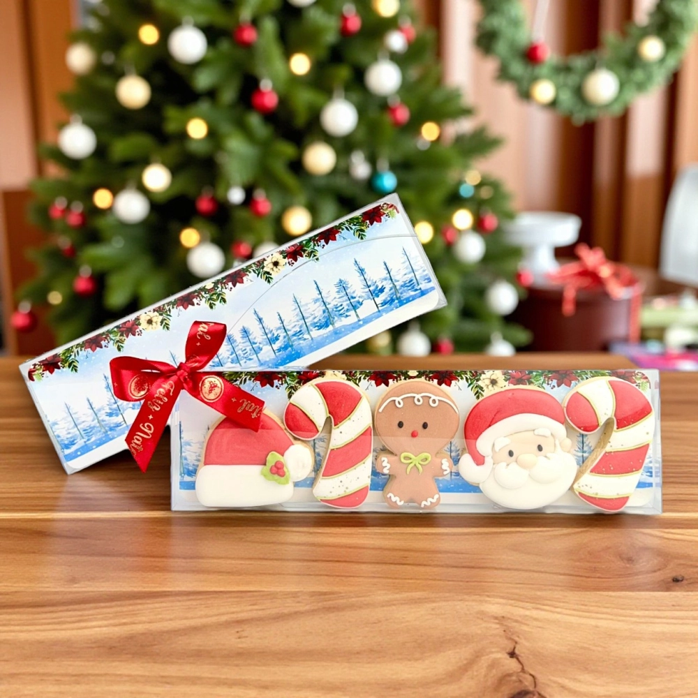 10 Embalagens Tirinha de Biscoito - Coleção A Magia do Natal - Natal 2025