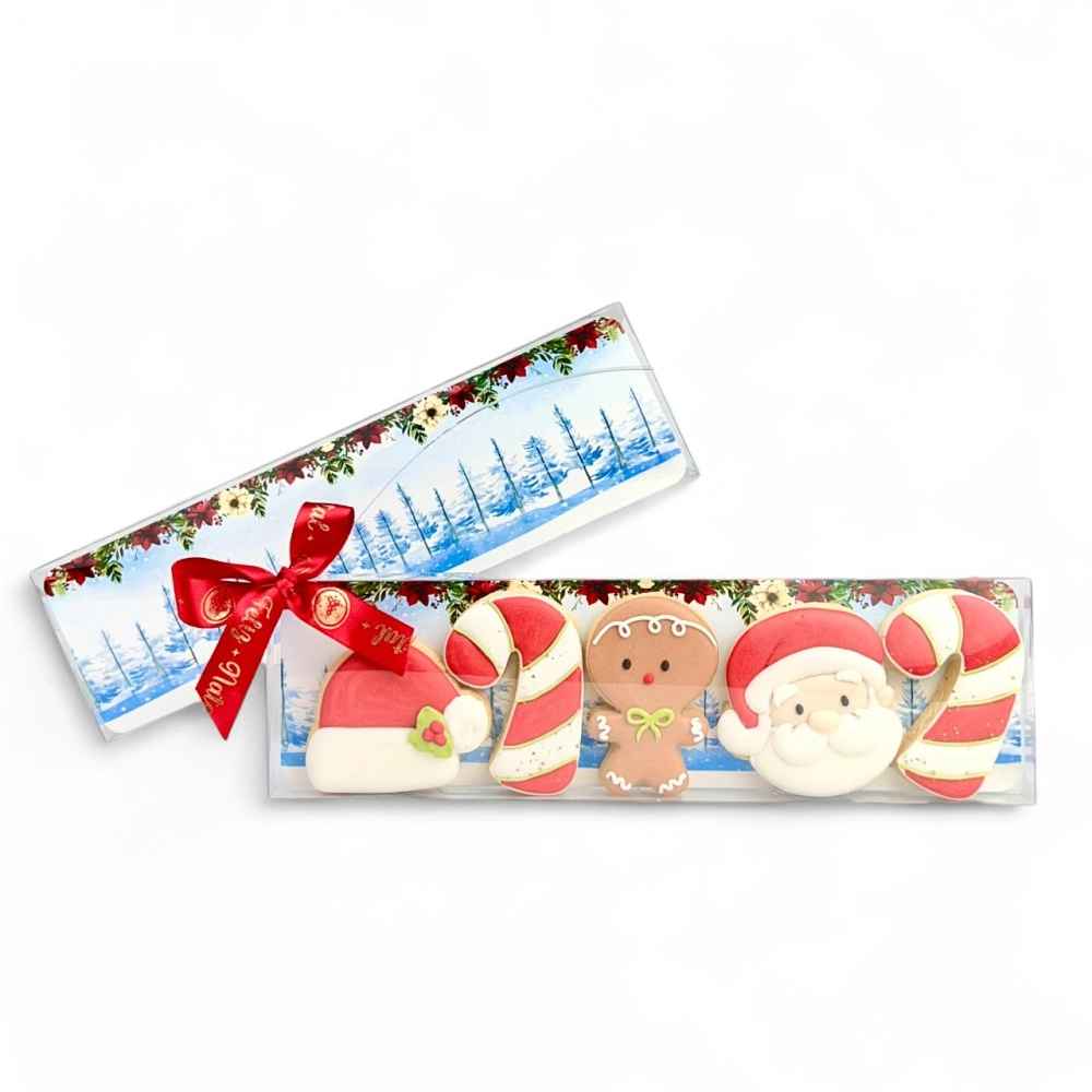 10 Embalagens Tirinha de Biscoito - Coleção A Magia do Natal - Natal 2025