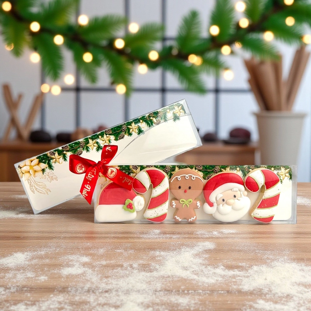 10 Embalagens Tirinha de Biscoito - Coleção Natal em Poesia - Natal 2025