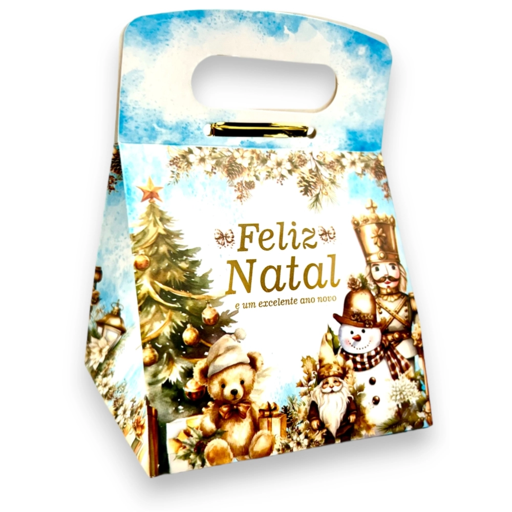 10 Mini Sacolinhas - Coleção Natal Celestial