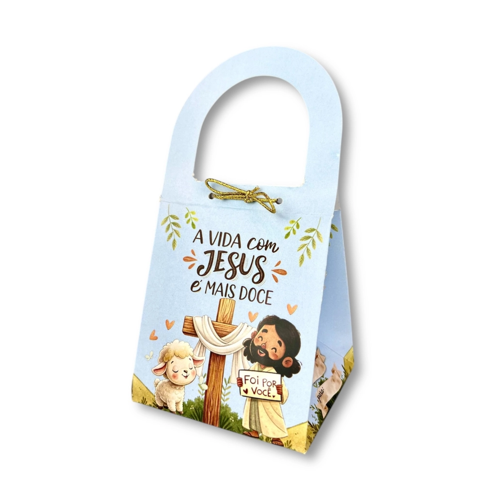 10 Mini Sacolinhas - Cristão - Foi por você