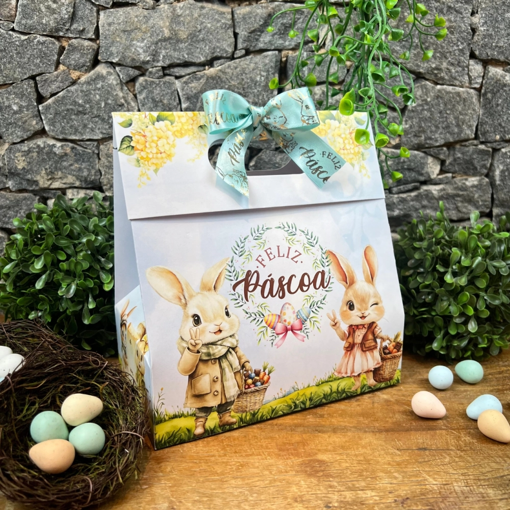 10 Sacolas 17x10 - Coleção Páscoa da Positividade