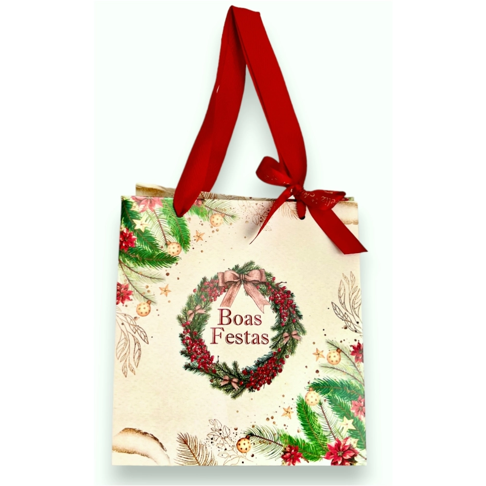 10 Sacolas 18x14 - Coleção Natal Inspirador