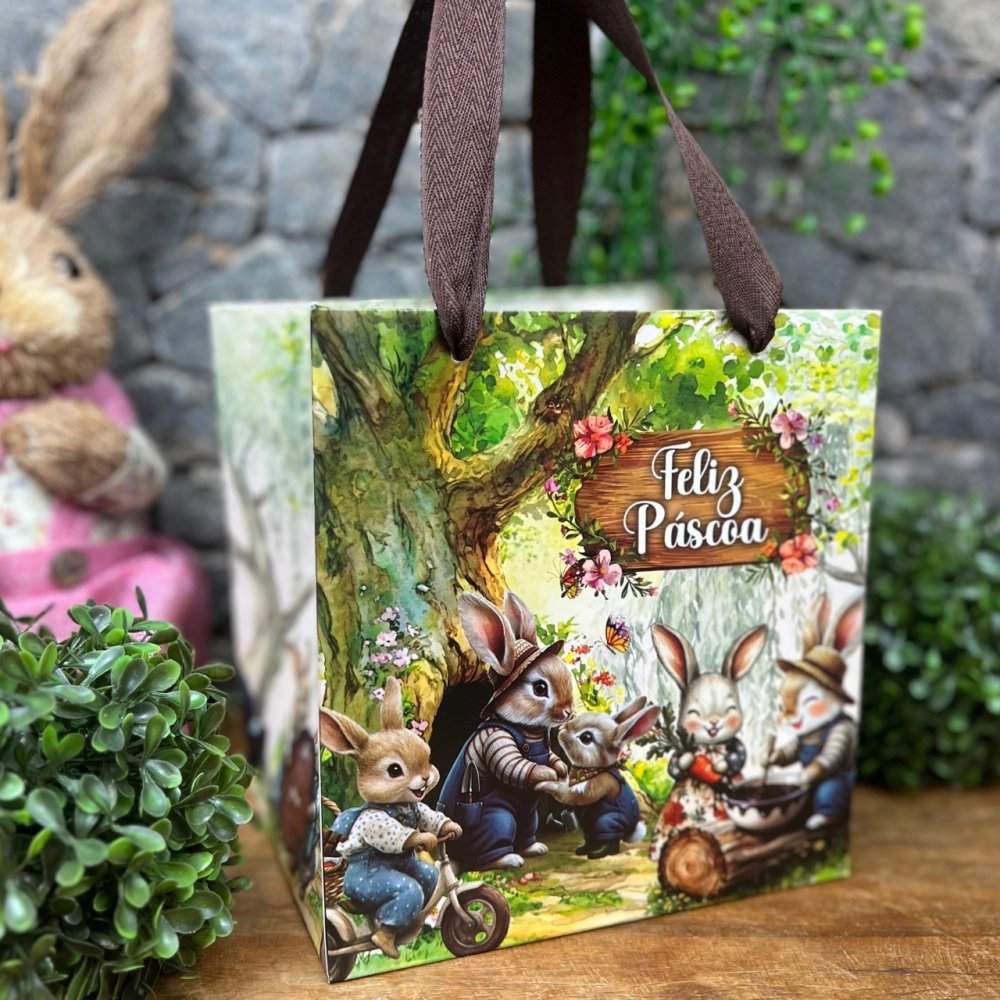 10 Sacolas 18x14 - Coleção Páscoa da Colheita