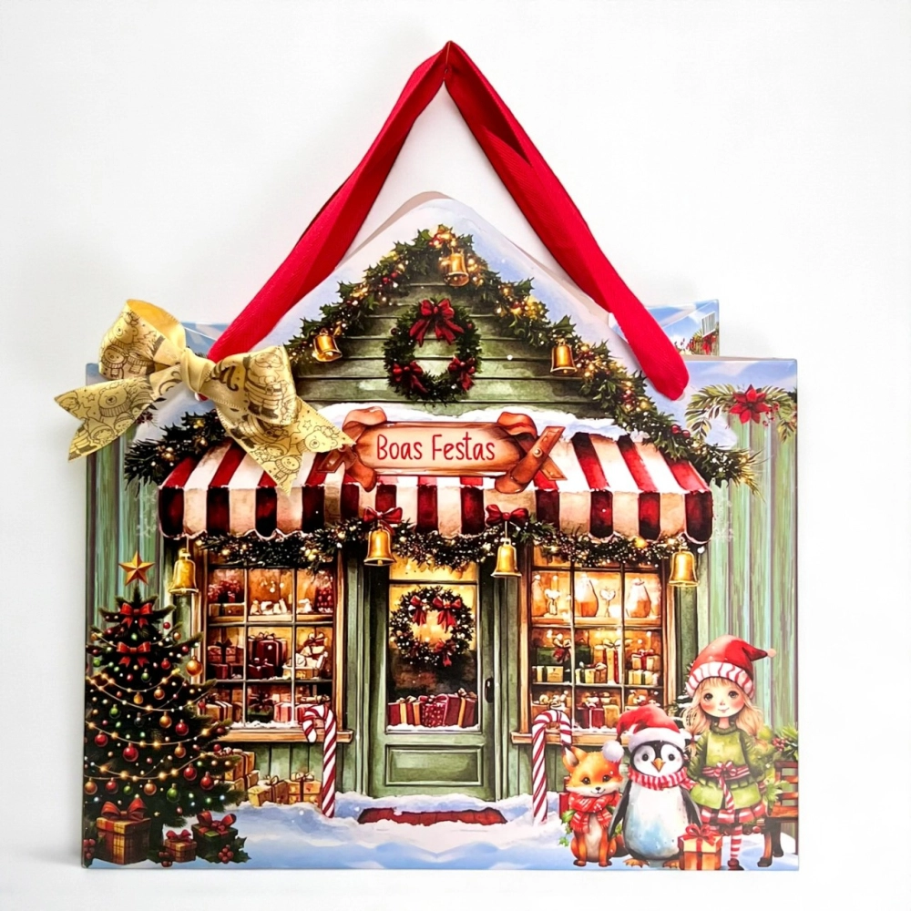 10 Sacolas 18x26 - Coleção A magia do Natal