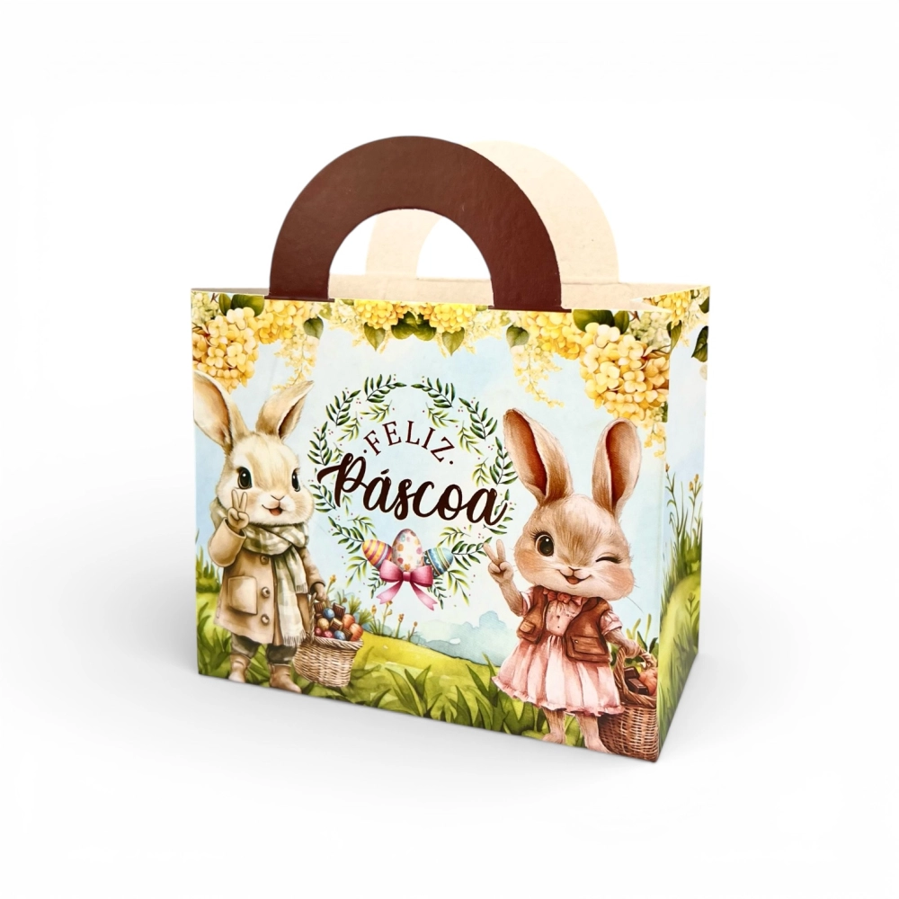 10 Sacolinhas 12x6x10 - Páscoa da Positividade