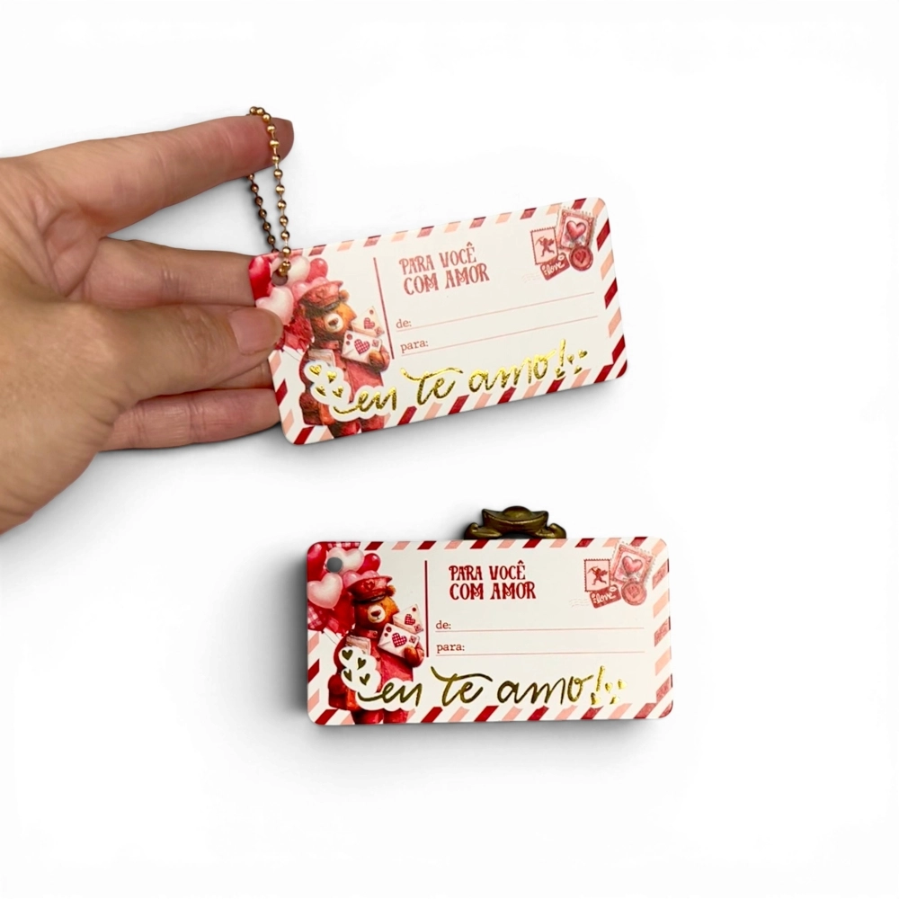 10 Tags com Hot-Stamping - Coleção Cartas para você - Namorados 2026