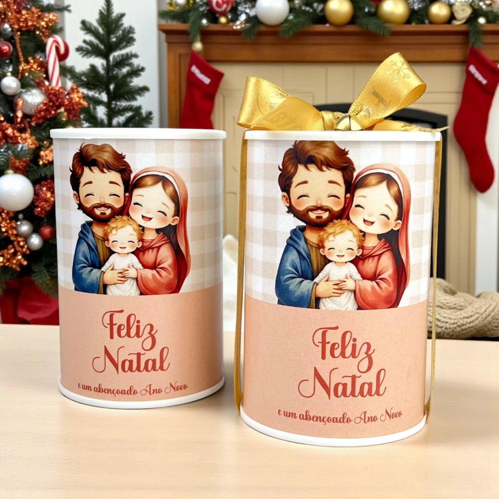 10 Tubolatas - Coleção Cristã - Sagrada Família - Natal 2025