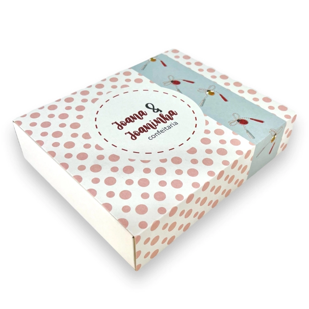 100 Caixas p/ 20 brigadeiros LUXO - PERSONALIZA