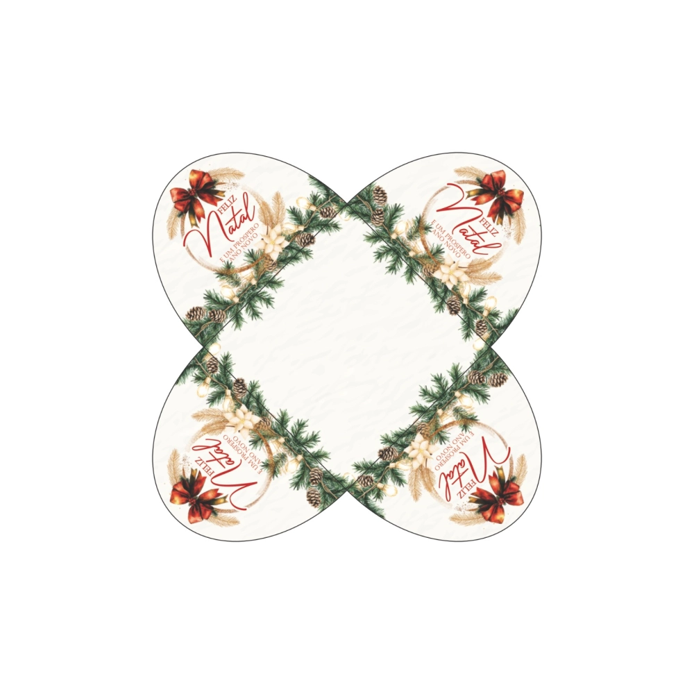 100 Forminhas 4 pétalas - Coleção Natal em Poesia - Natal 2025