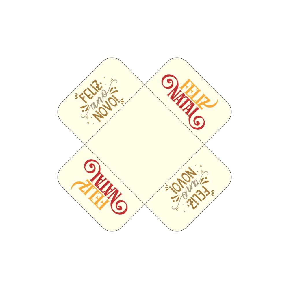 100 Forminhas 4 pétalas - FESTAS - Natal 2025