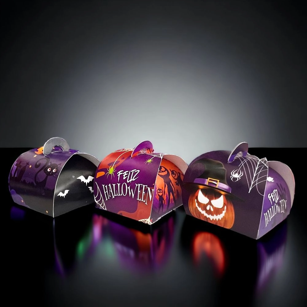 24 Embalagens Sacolinha Halloween - Coleção Purple
